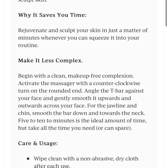 Sonic T-Bar Facial Massager - Brand New in Box - Picture 7 of 9